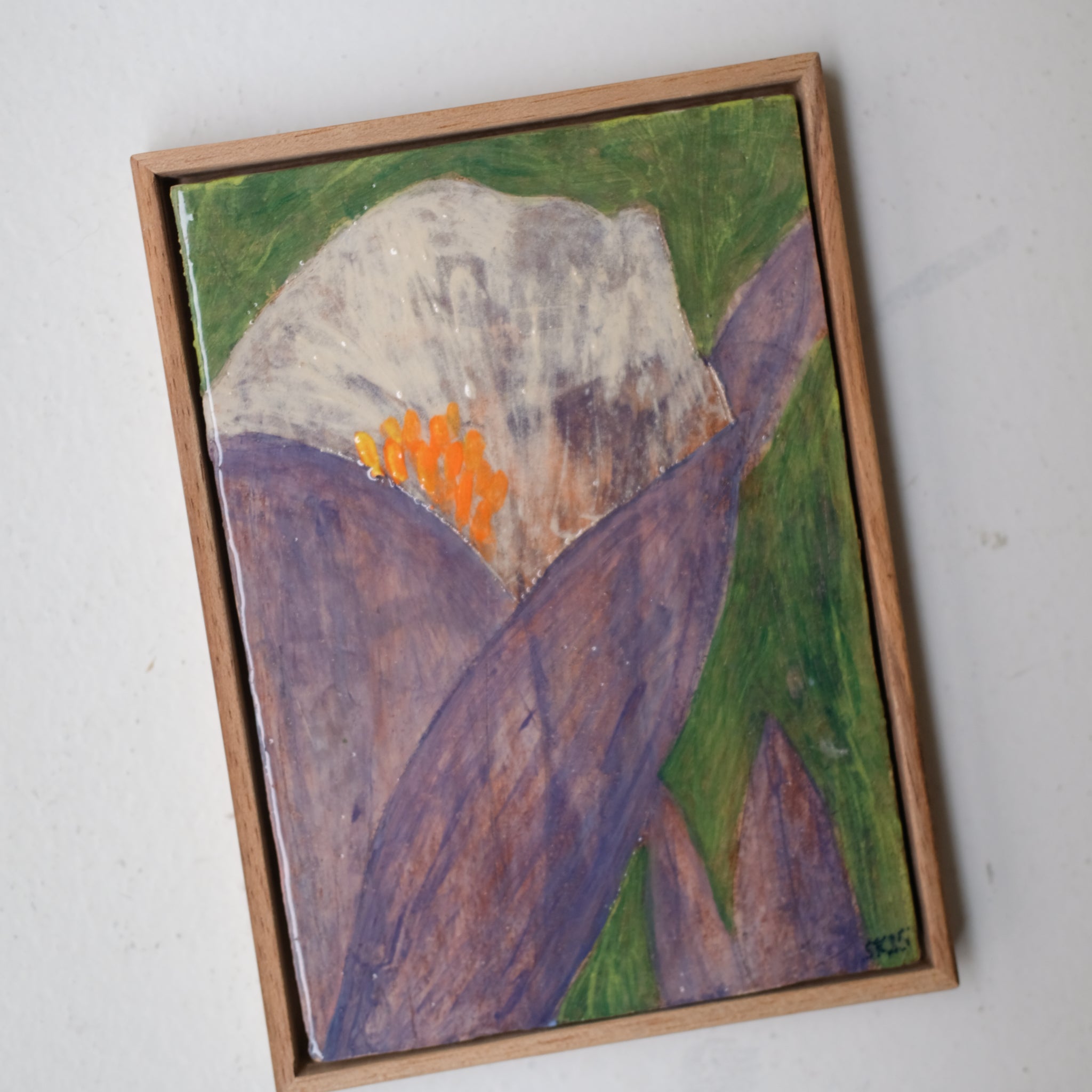 Tableau "Villequier n°02" - 15x21cm - Faience de Samantha Kerdine pour Brutal Ceramics