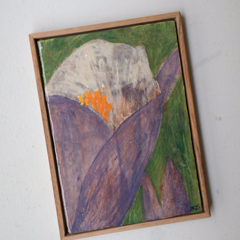 Tableau "Villequier n°02" - 15x21cm - Faience de Samantha Kerdine pour Brutal Ceramics