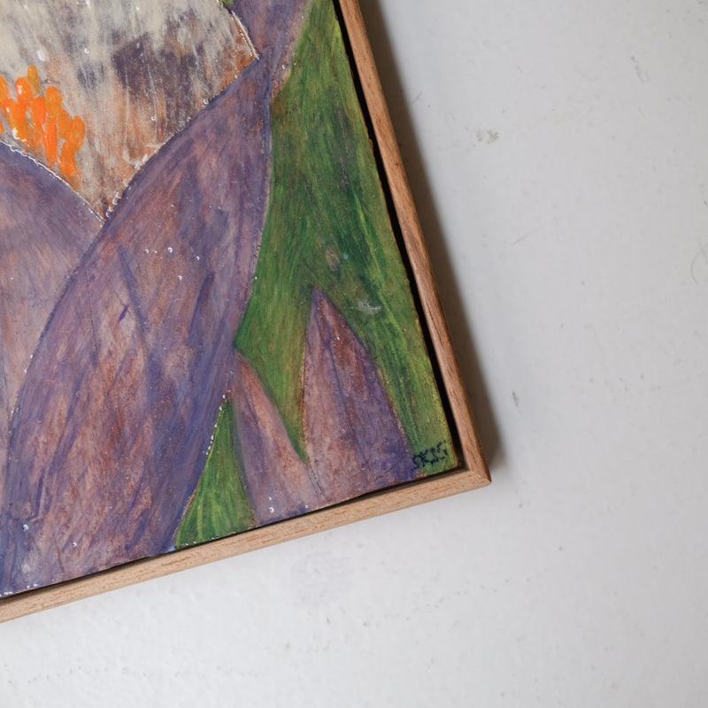 Tableau "Villequier n°02" - 15x21cm - Faience de Samantha Kerdine pour Brutal Ceramics