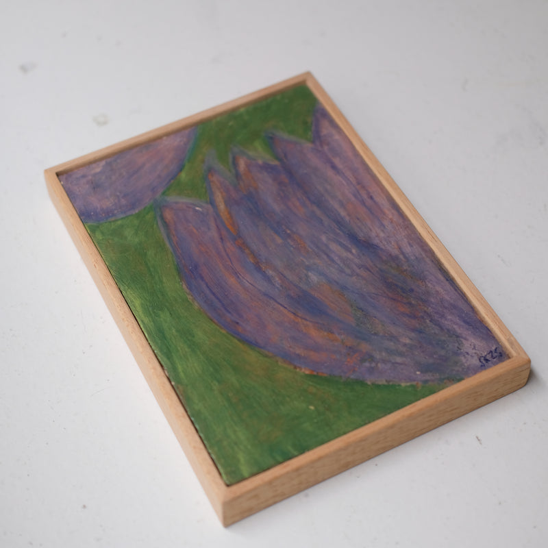 Tableau "Villequier n°03" - 15x21cm - Faience de Samantha Kerdine pour Brutal Ceramics