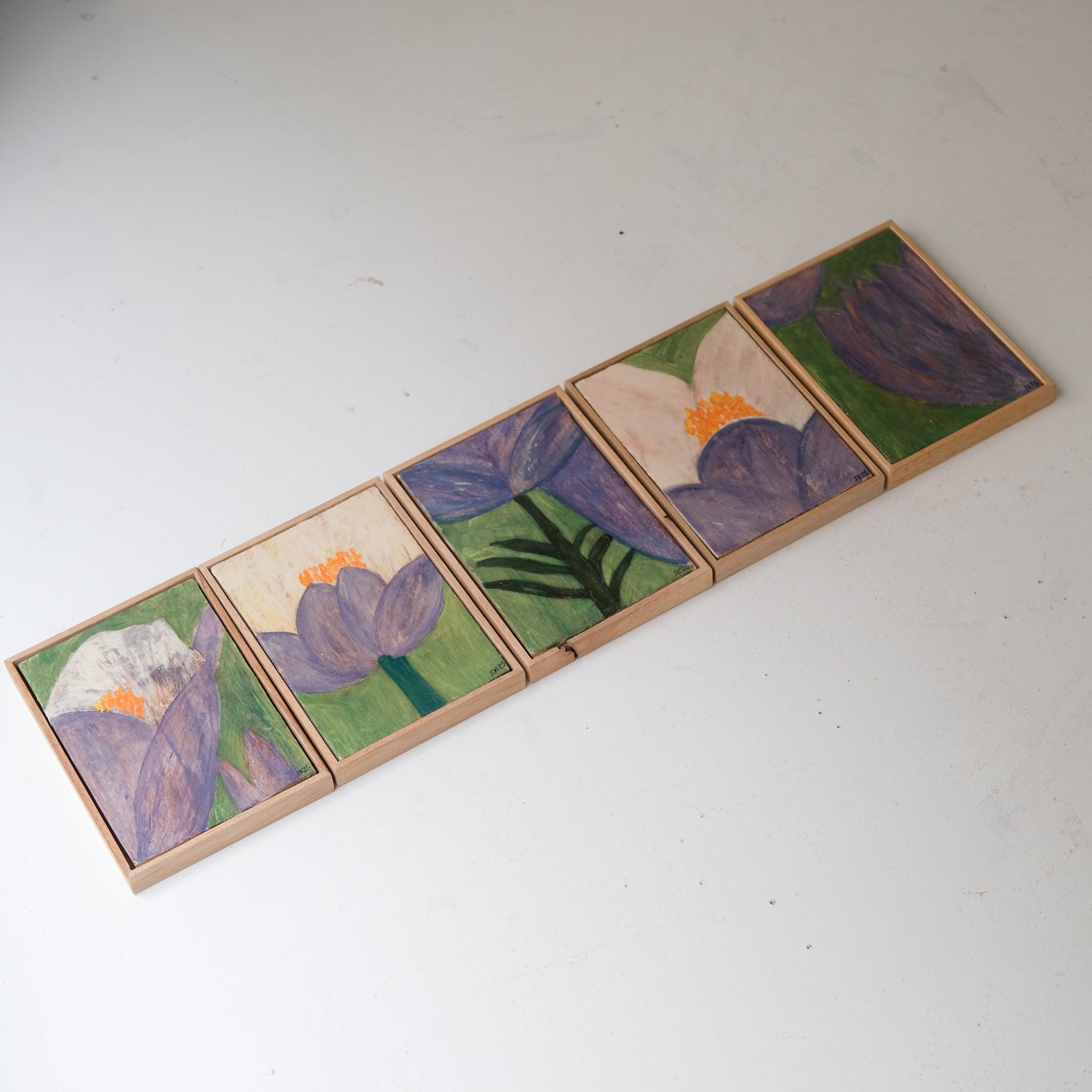 Tableau "Villequier n°01" - 15x21cm - Faience de Samantha Kerdine pour Brutal Ceramics