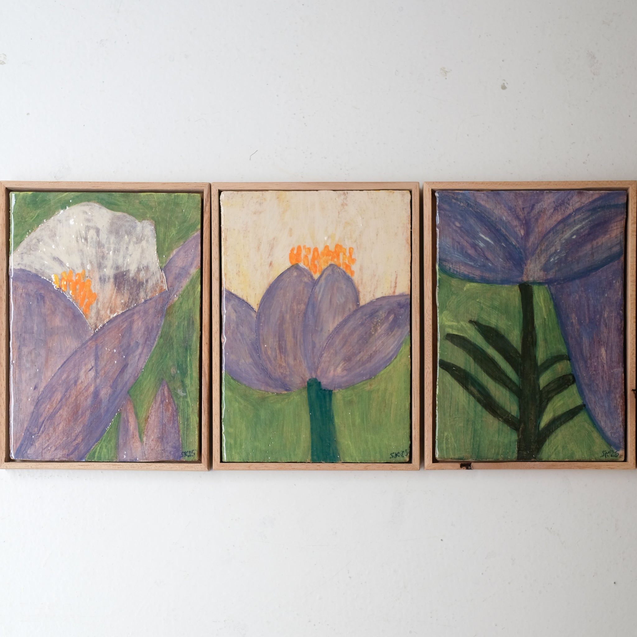 Tableau "Villequier n°02" - 15x21cm - Faience de Samantha Kerdine pour Brutal Ceramics