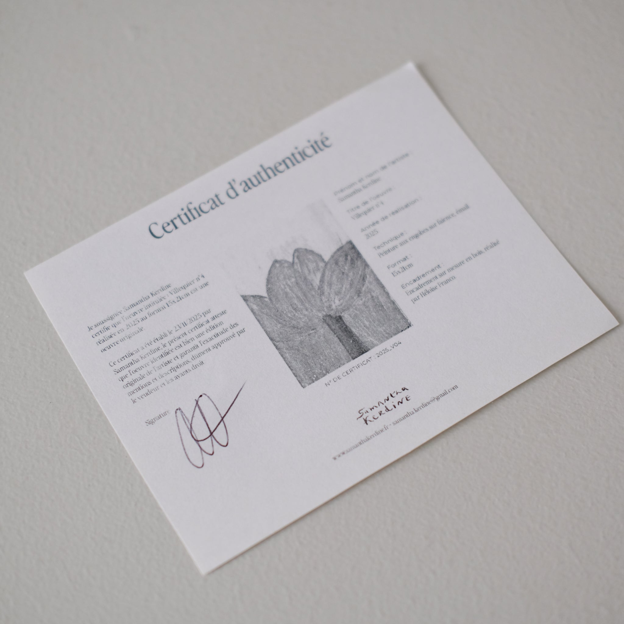 Tableau "Villequier n°01" - 15x21cm - Faience de Samantha Kerdine pour Brutal Ceramics