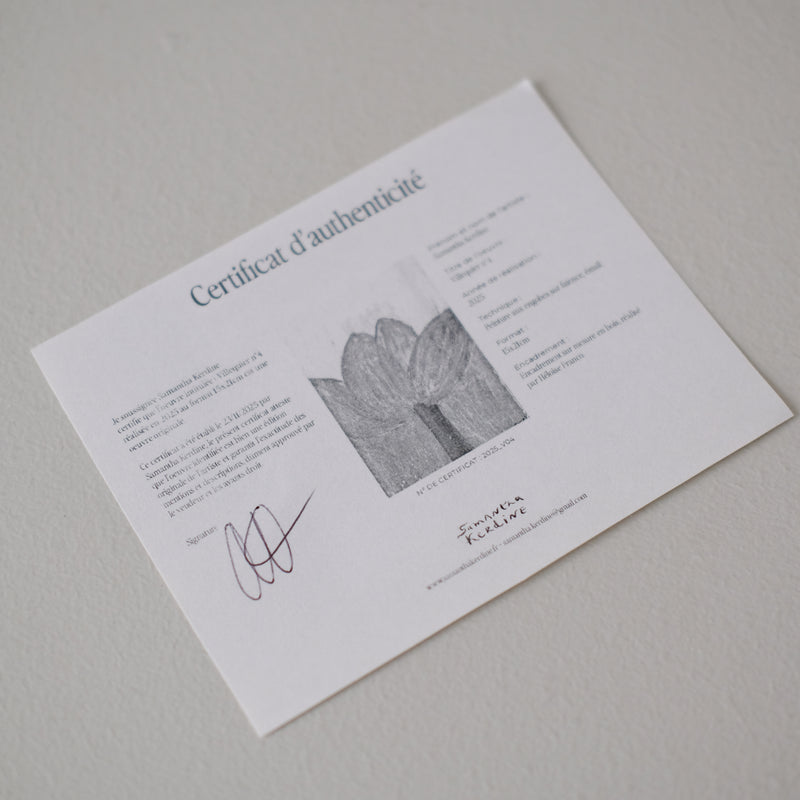 Tableau "Villequier n°05" - 15x21cm - Faience de Samantha Kerdine pour Brutal Ceramics