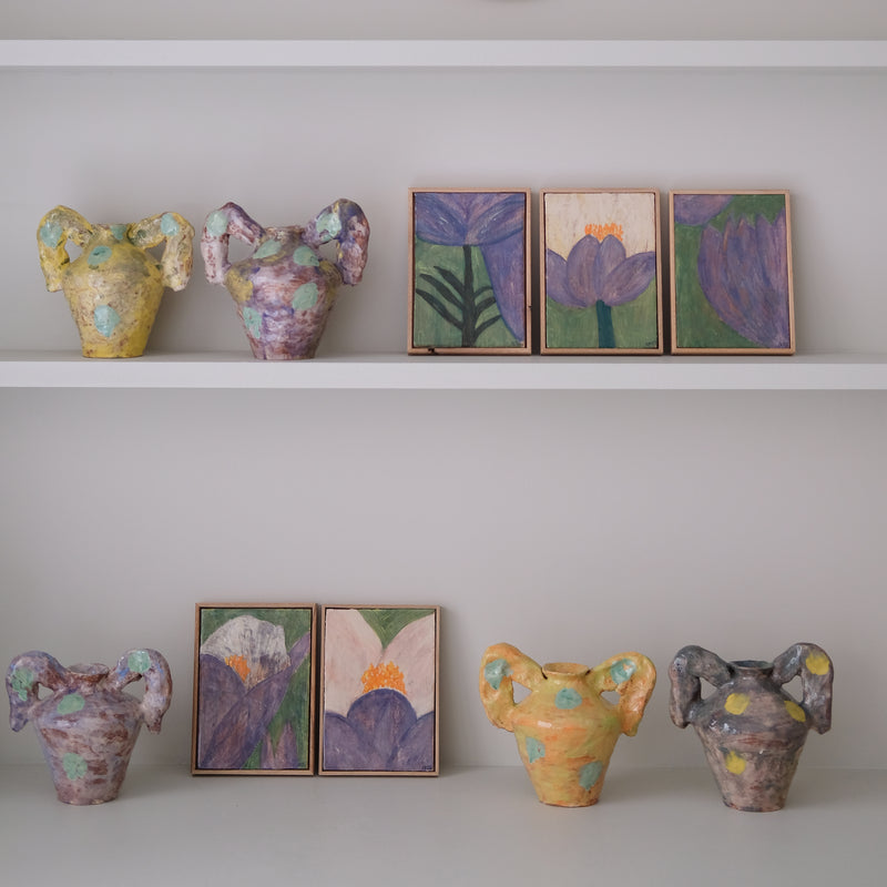 Tableau "Villequier n°01" - 15x21cm - Faience de Samantha Kerdine pour Brutal Ceramics