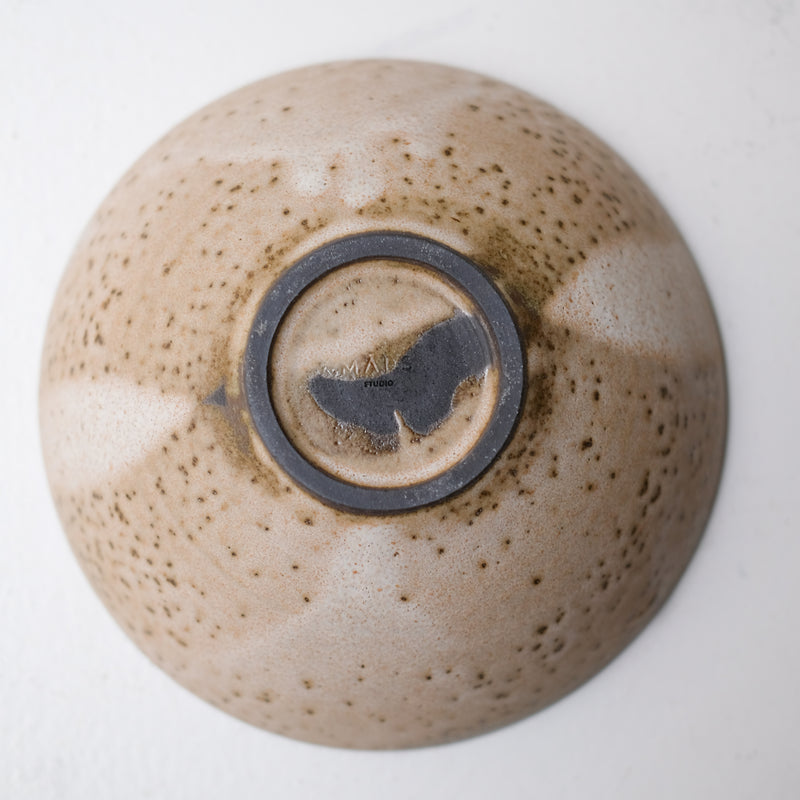 Bol haut à ramen "Monk" D 19,5cm - rouille de Studio Maals chez Brutal Ceramics