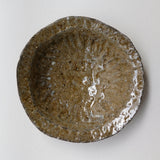 Bol en terre recoltée D 22cm - vert brillant de Potry chez Brutal Ceramics