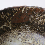 Saladier en terre recoltée cuisson feu D 27 cm- brun vert de Potry chez Brutal Ceramics