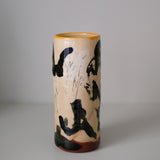 Vase SP26HB03 en faïence rouge H 23cm - Multicolore d'Héloise Bariol chez Brutal Ceramics