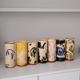 Vase SP26HB02 en faïence rouge H 23cm - Multicolore d'Héloise Bariol chez Brutal Ceramics