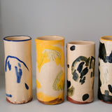 Vase SP26HB06 en faïence rouge H 23cm - Multicolore d'Héloise Bariol chez Brutal Ceramics