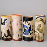 Vase SP26HB03 en faïence rouge H 23cm - Multicolore d'Héloise Bariol chez Brutal Ceramics