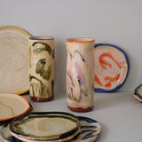 Vase SP26HB02 en faïence rouge H 23cm - Multicolore d'Héloise Bariol chez Brutal Ceramics