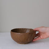 Bol en terre recoltée D 16,5cm - orange brun de Nathalie Reocreux chez Brutal Ceramics