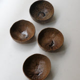Bol en terre recoltée D 16,5cm - orange brun de Nathalie Reocreux chez Brutal Ceramics