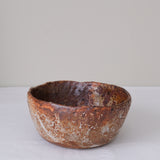Petit saladier en terre recoltée D 20cm cuisson feu - rouge orangé tacheté de Nathalie Reocreux chez Brutal Ceramics