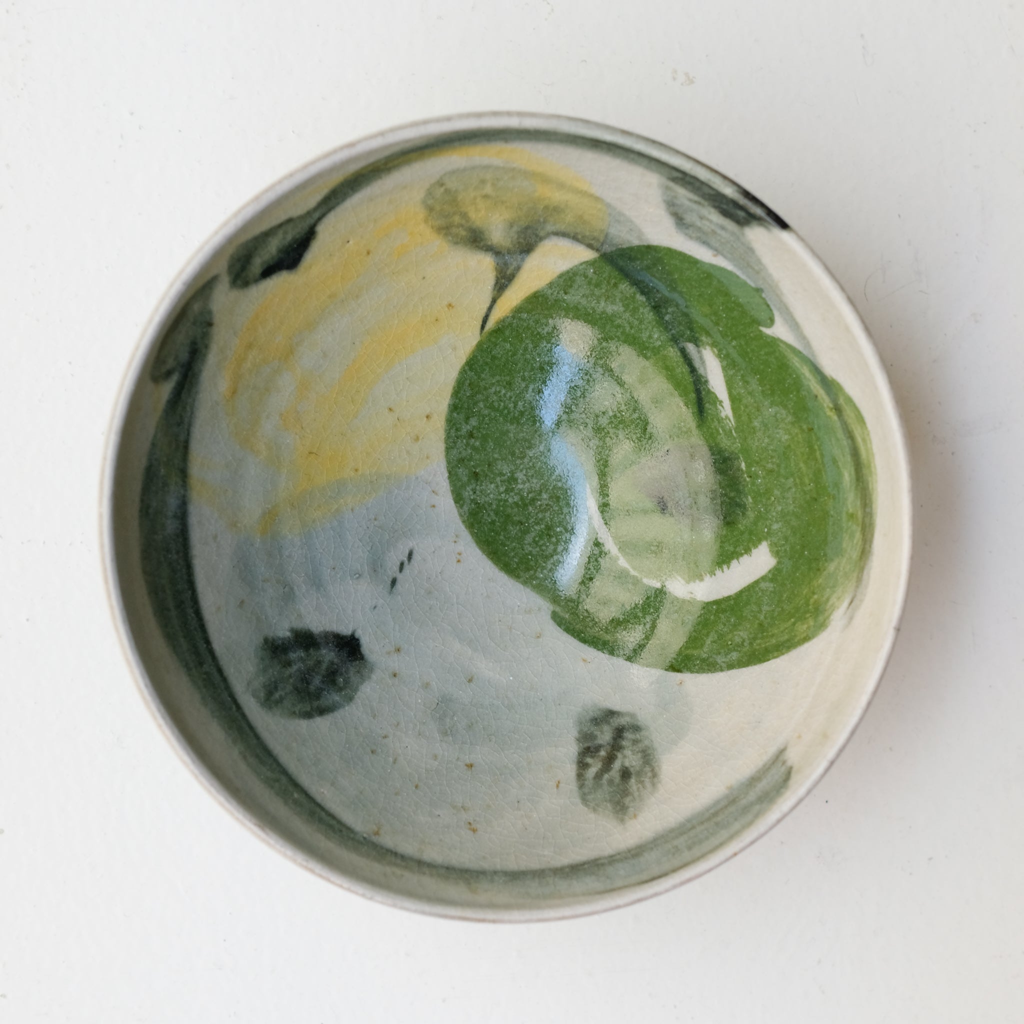 Saladier-Grand bol (I) en grès D19cm cuisson feu -multicolore de Maya Micenmacher chez Brutal Ceramics