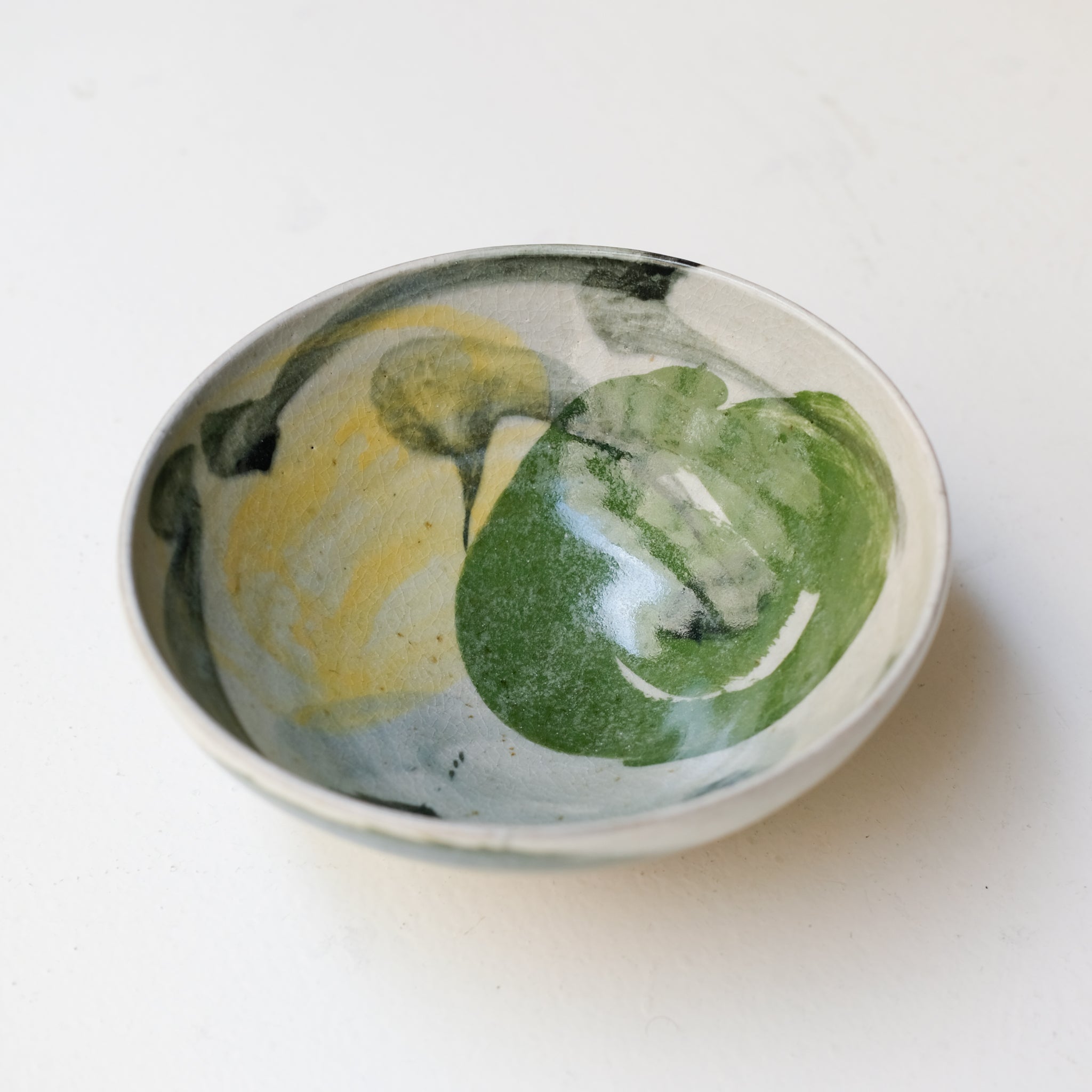 Saladier-Grand bol (I) en grès D19cm cuisson feu -multicolore de Maya Micenmacher chez Brutal Ceramics