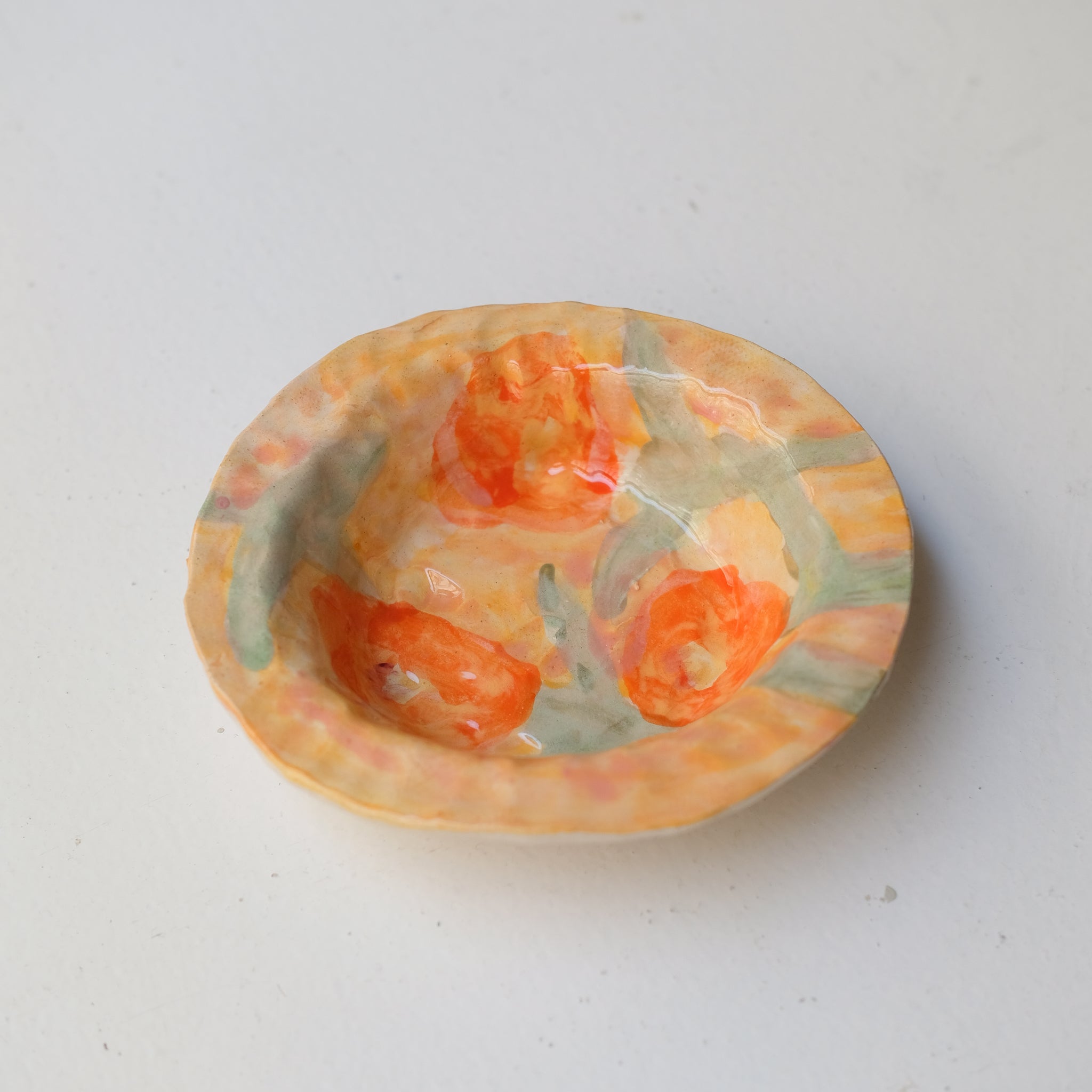 Bol 01 en faïence D 10cm - multicolore de Samantha Kerdine pour Brutal Ceramics