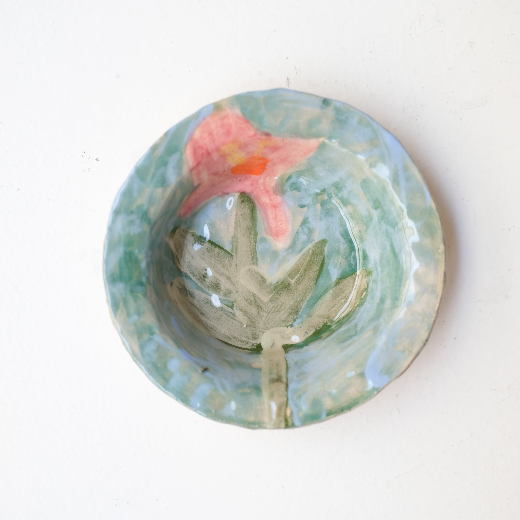Bol 02 en faïence D 10cm - multicolore de Samantha Kerdine pour Brutal Ceramics