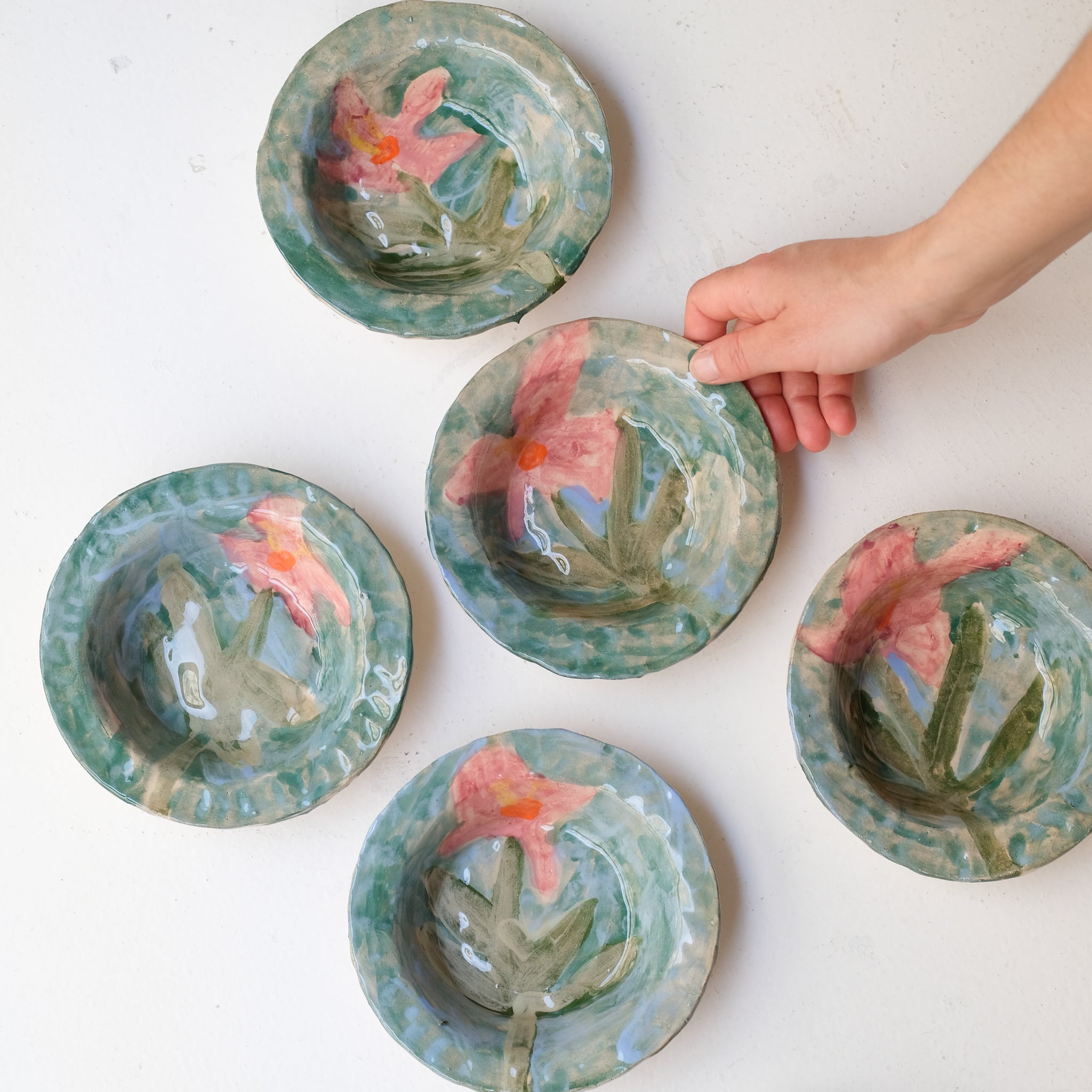 Bol 02 en faïence D 10cm - multicolore de Samantha Kerdine pour Brutal Ceramics