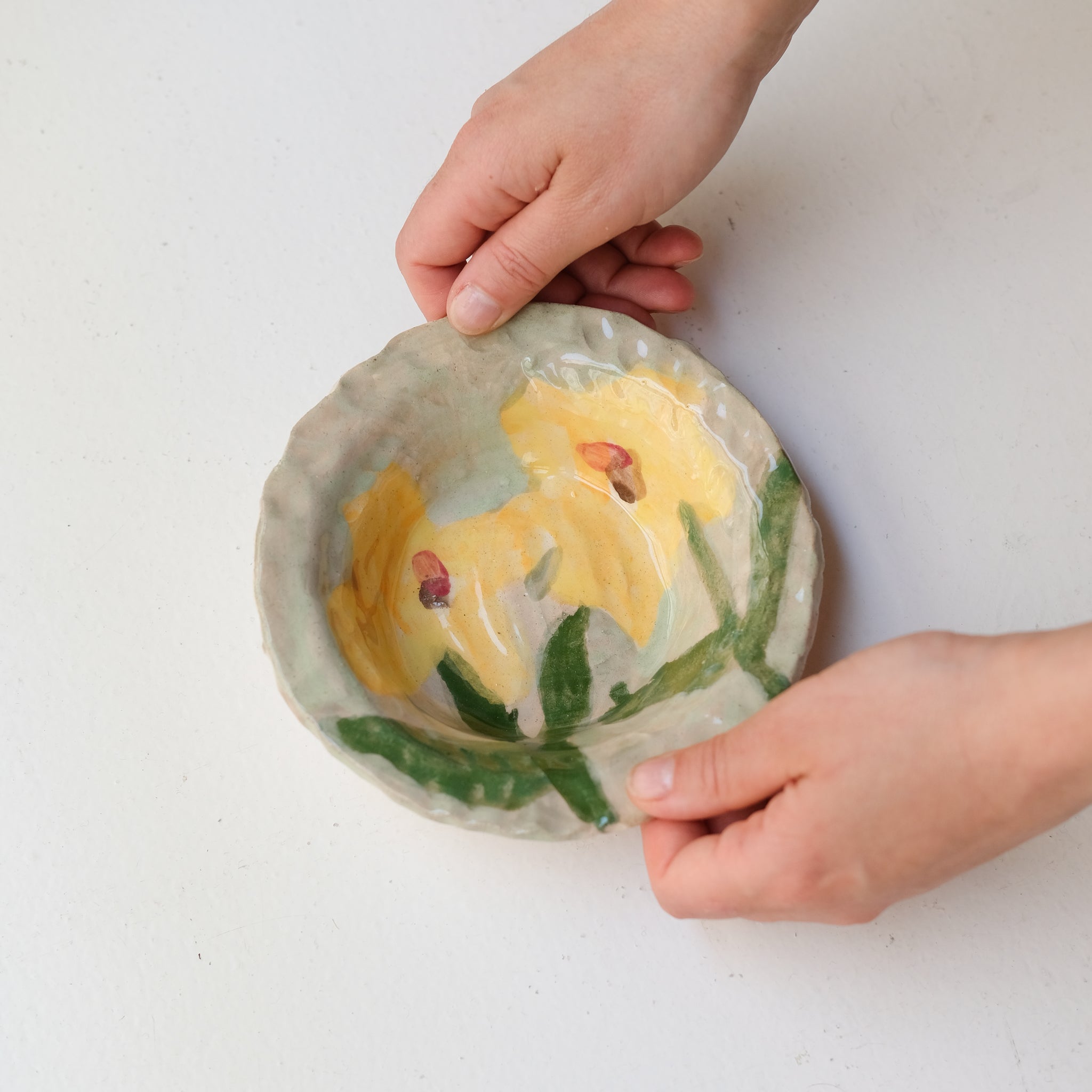 Bol 03 en faïence D 10cm - multicolore de Samantha Kerdine pour Brutal Ceramics