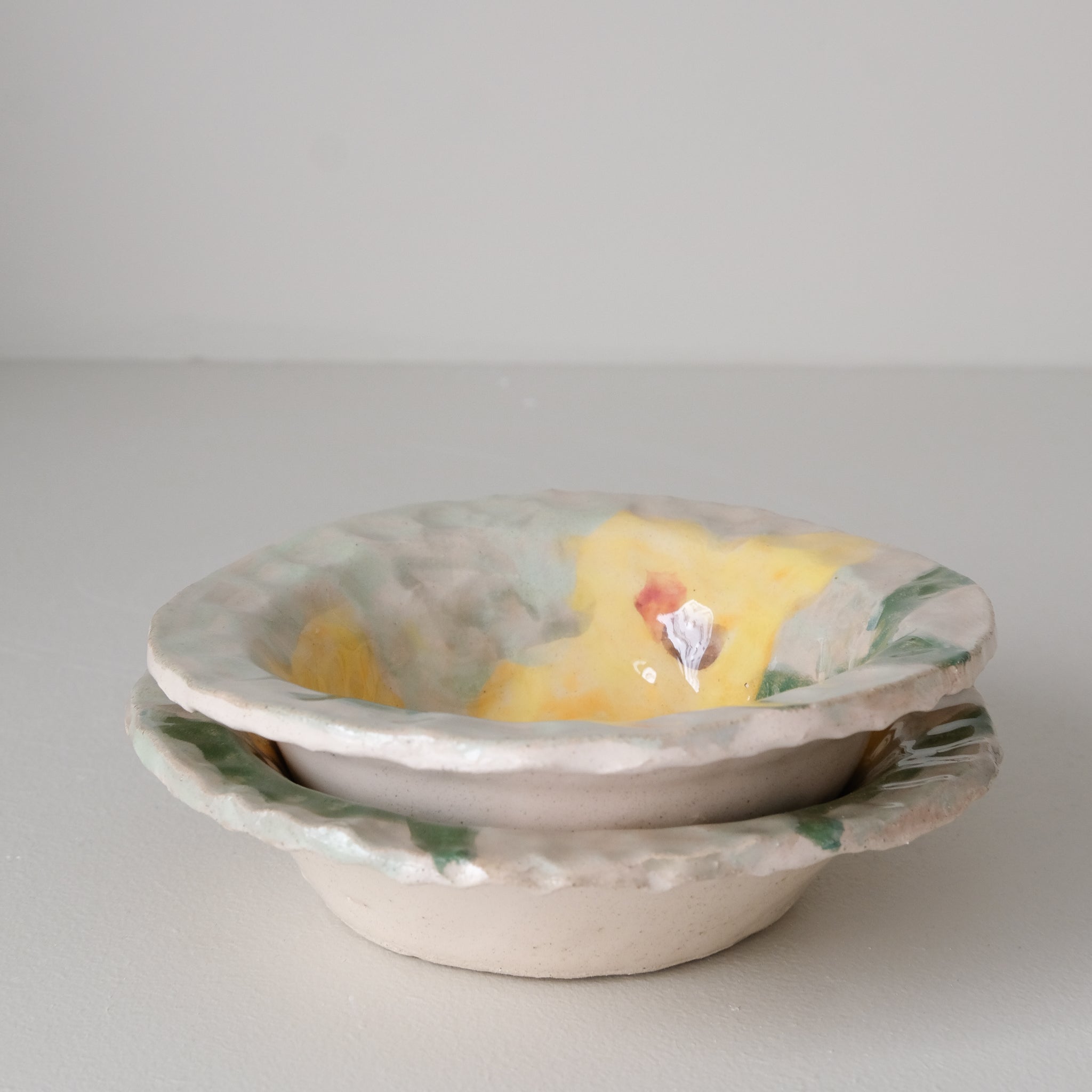 Bol 03 en faïence D 10cm - multicolore de Samantha Kerdine pour Brutal Ceramics