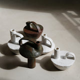 Coupe en grès mortier 003 par Catherine Dix chez Brutal Ceramics