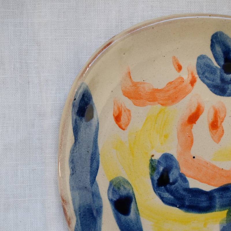 Assiette 01 multicolore par Héloïse Bariol chez Brutal Ceramics