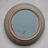 Bol Plat en Grès bleu-vert par Malo chez Brutal Ceramics