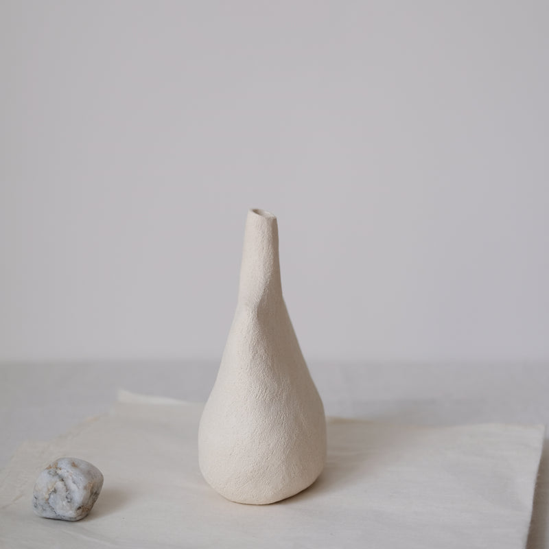 Grand vase Oiseau_04 - Blanc par Stéphanie Petit chez Brutal