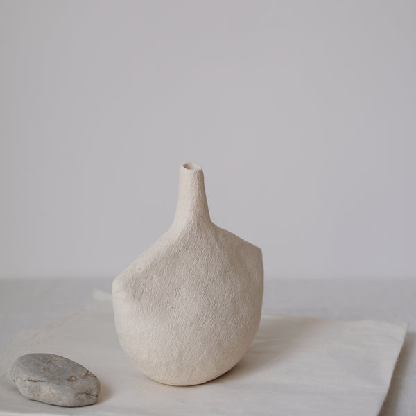 Grand vase Oiseau_05 - Blanc par Stéphanie Petit chez Brutal