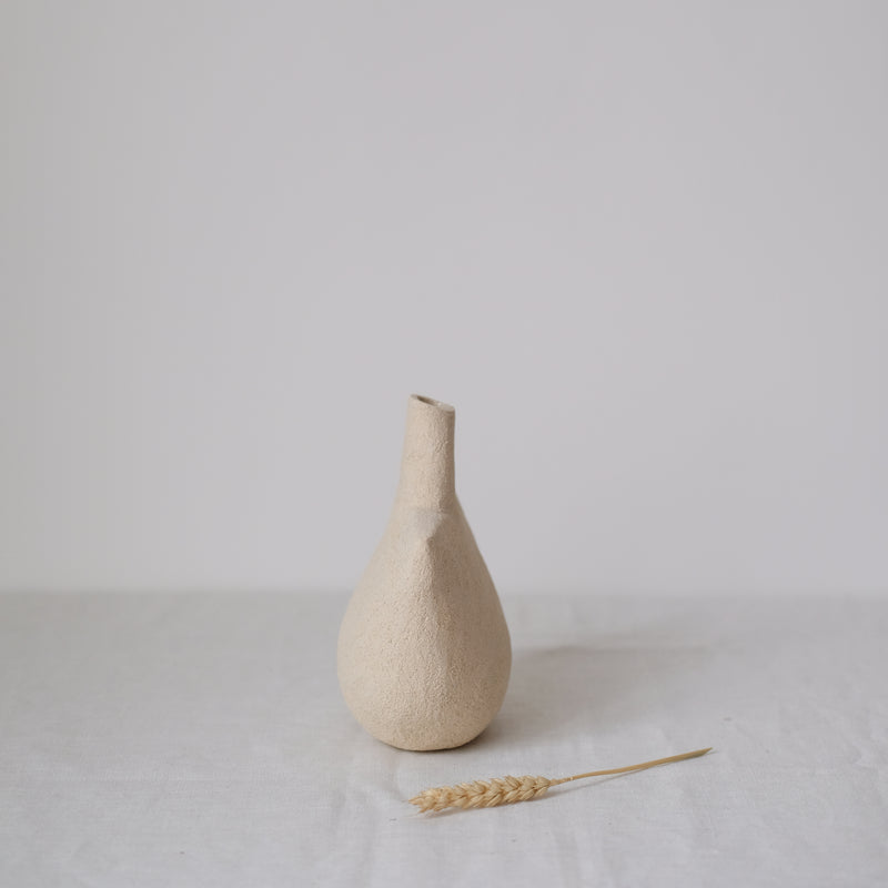 Grand vase Oiseau_01 - Sable par Stéphanie Petit chez Brutal
