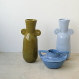 Vase 01 en grès, bleu brillant par Jade Paton chez Brutal Ceramics