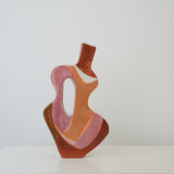 Vase en faïence H 42cm Milan par Rosi Mistou pour Brutal Ceramics