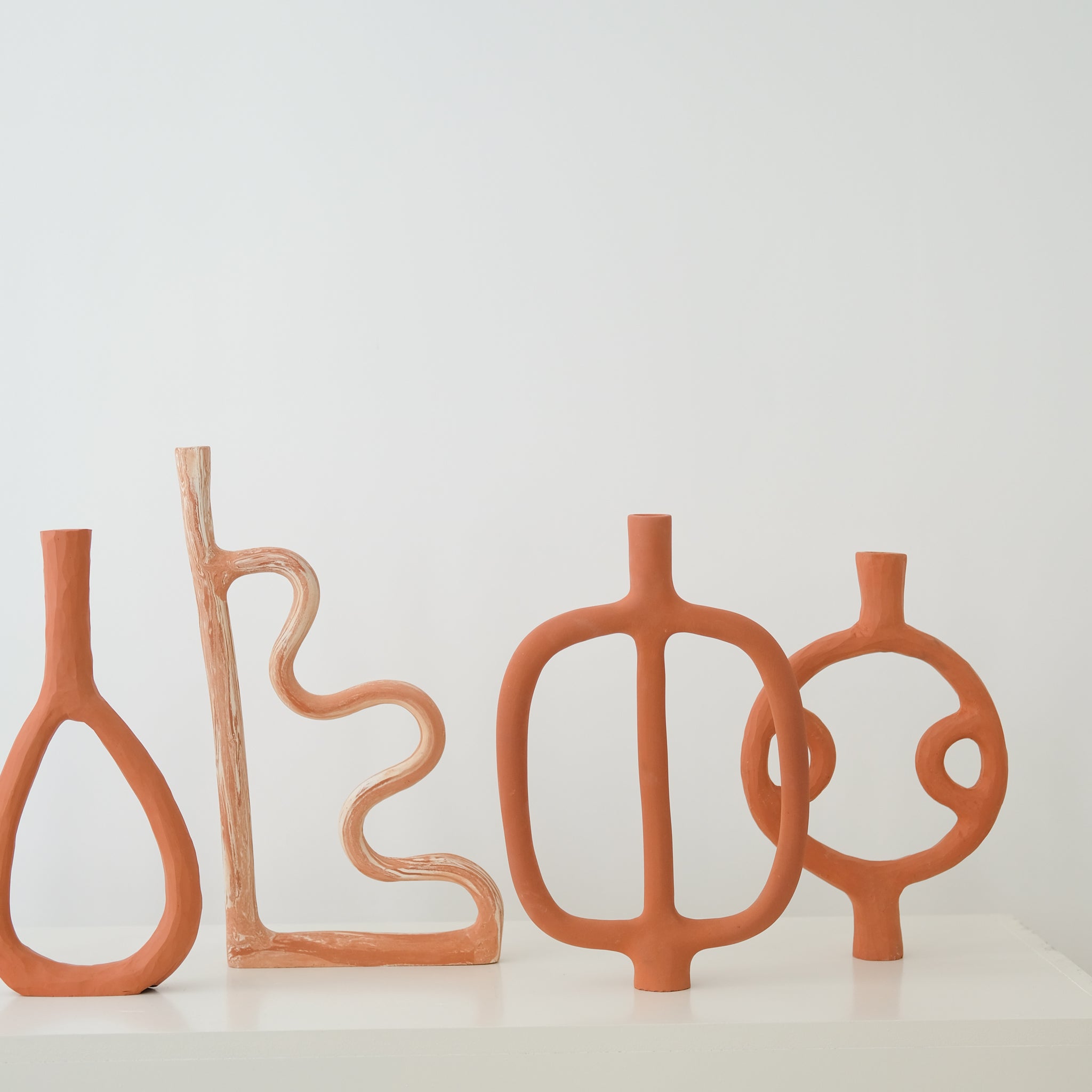 Bougeoir 04 H 35,5cm par Rosi Mistou pour Brutal Ceramics
