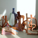 Vase en faïence H 49cm Copenhague par Rosi Mistou pour Brutal Ceramics