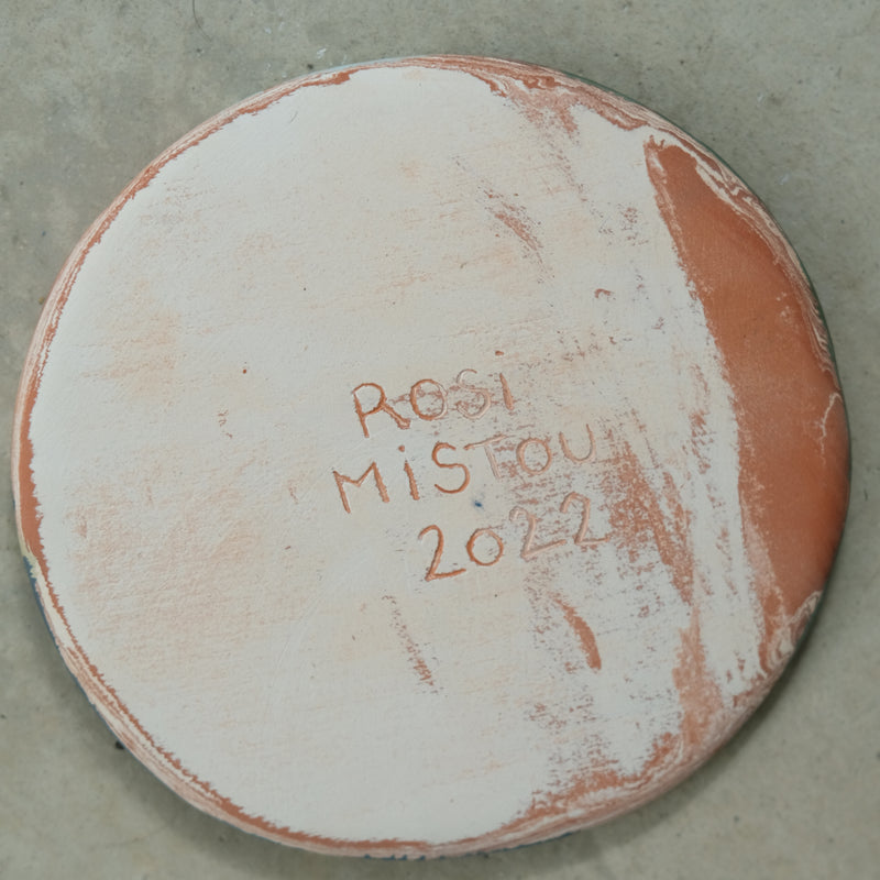 Assiette plate 15cm Bastia par Rosi Mistou pour Brutal Ceramics