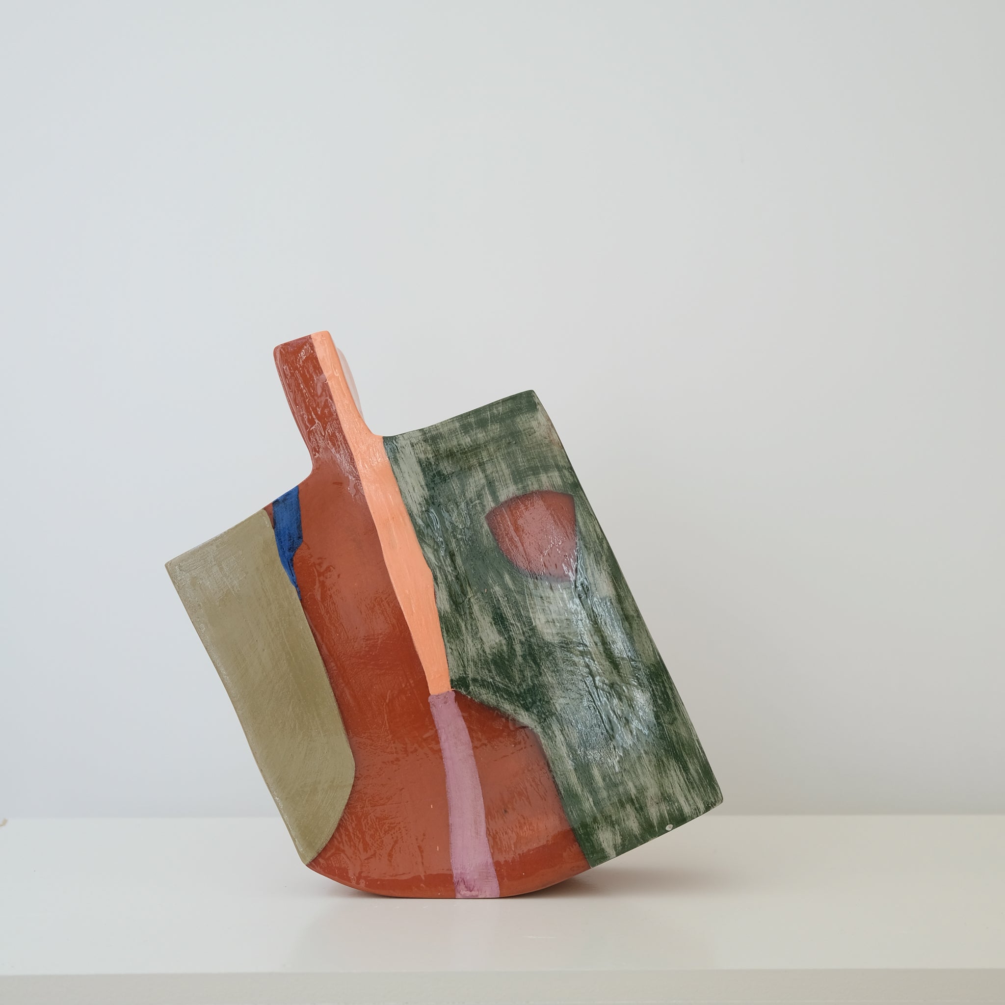 Vase en faïence H 37cm Marrakech par Rosi Mistou pour Brutal Ceramics
