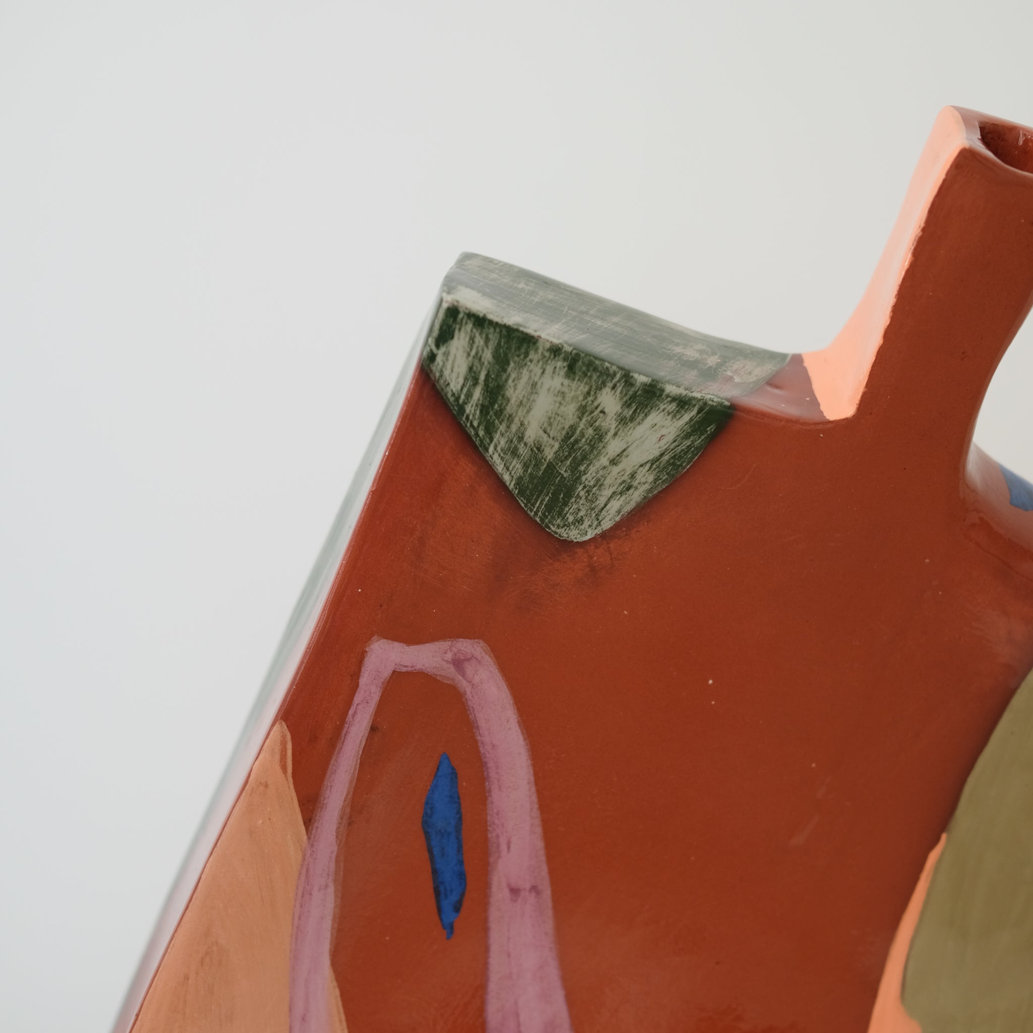 Vase en faïence H 37cm Marrakech par Rosi Mistou pour Brutal Ceramics