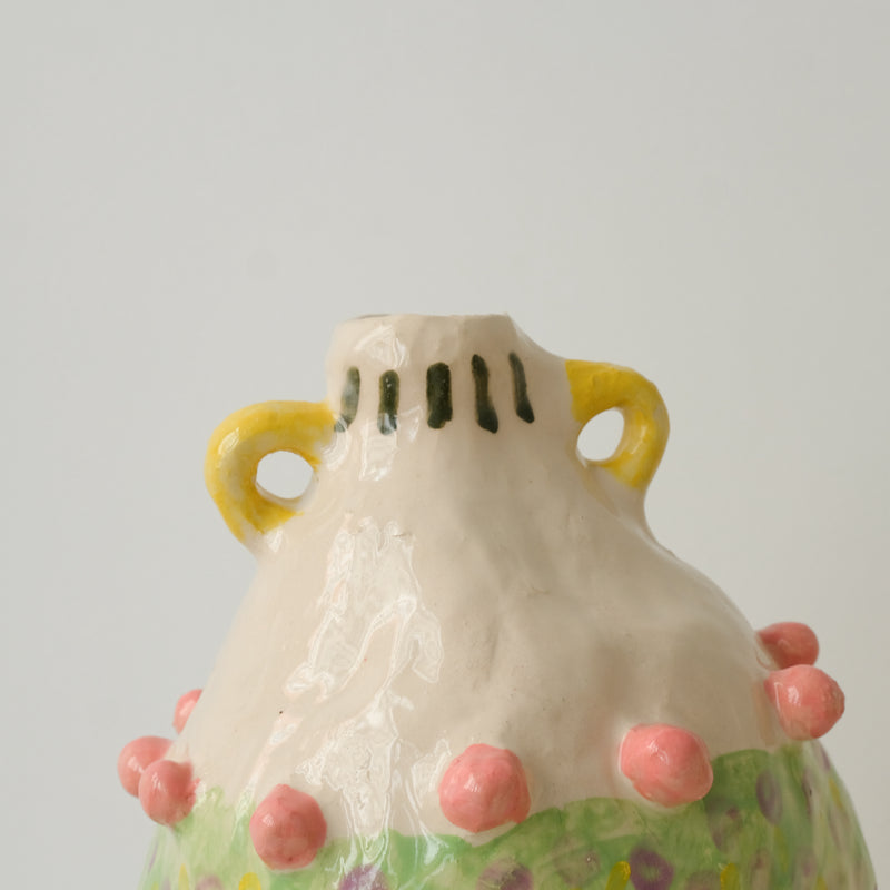 Vase en faïence H 30cm de Samantha Kerdine pour Brutal Ceramics