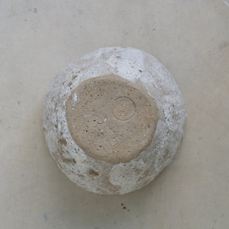 Coupe en terre glanée D 18,5cm- Blanc mat par Potry pour Brutal Ceramics