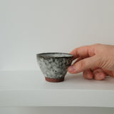 Tasse ristretto en terre glanée 50 ml - Blanc satiné par Potry pour Brutal Ceramics