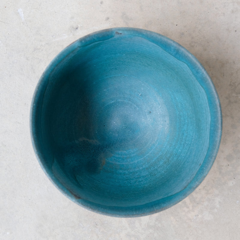 Bol en grès D13cm - bleu d'Aya Ogawa chez Brutal Ceramics
