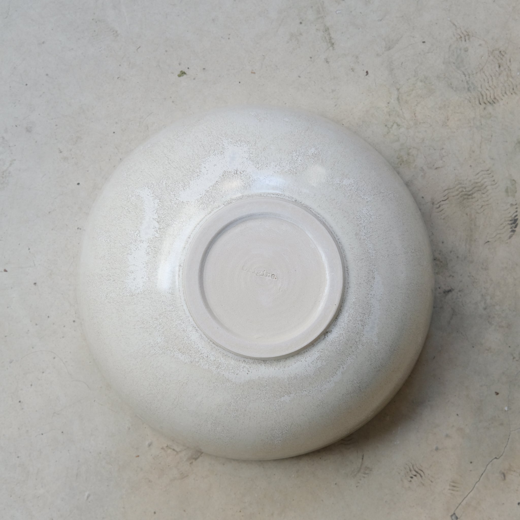 Saladier D 20cm - Blanc givré d'Origine Ceramique chez Brutal Ceramics