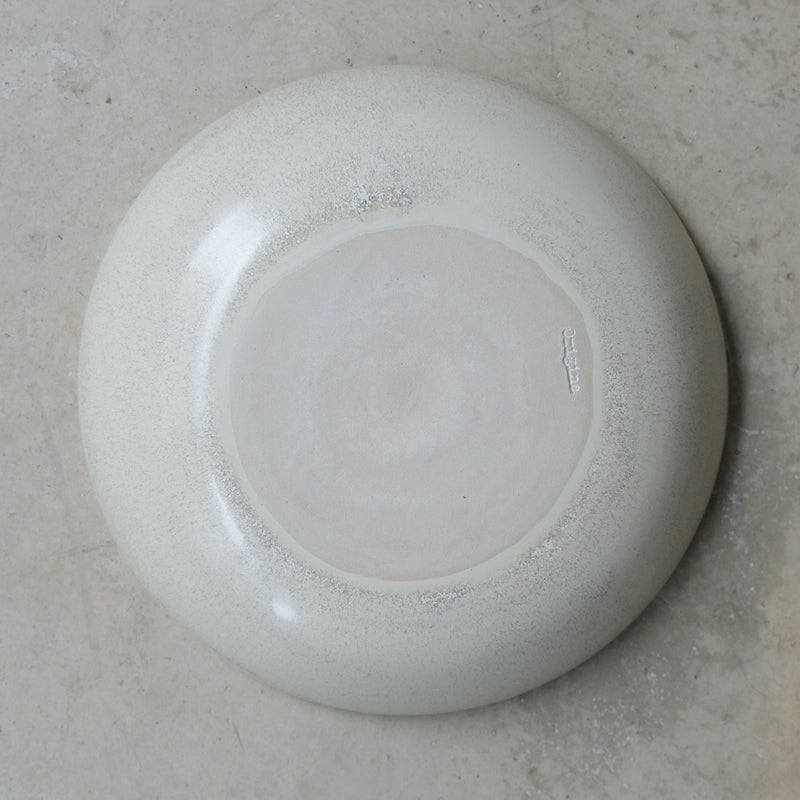 Assiette creuse D 20,5cm - Blanc givré d'Origine Ceramique chez Brutal Ceramics