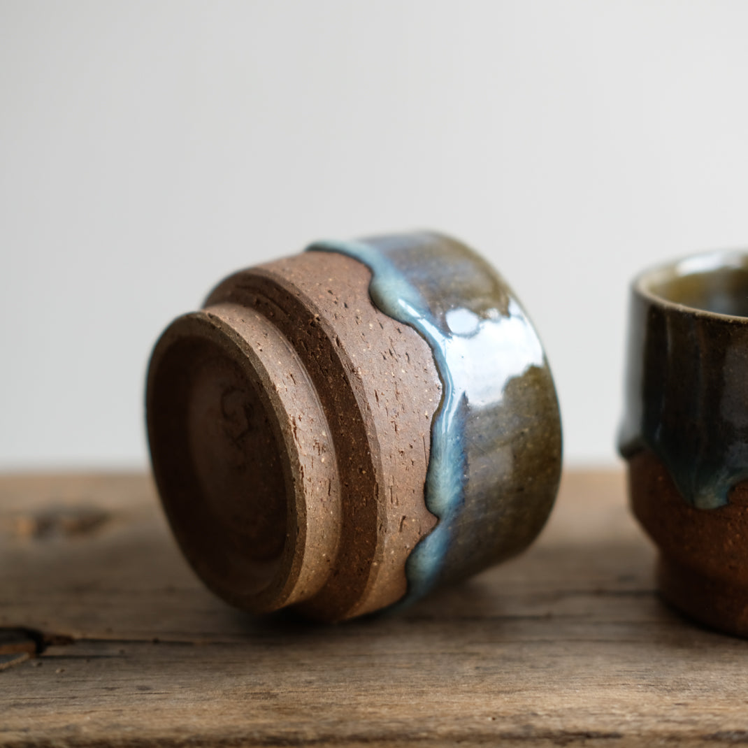 Japanese Mastushiro Yaki cups by Asemi at Brutal Ceramics