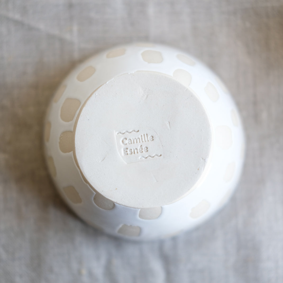 Bol Waxy réalisé par la céramiste Camille Esnée chez Brutal Ceramics
