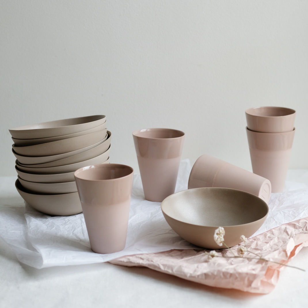"Gobelitto" porcelain cup 150ml - old pink