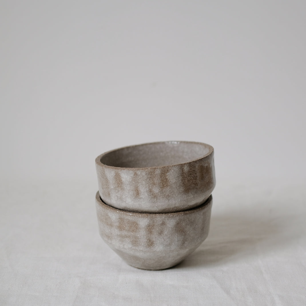 Bol en grès gris craquelé d'Albarello chez Brutal